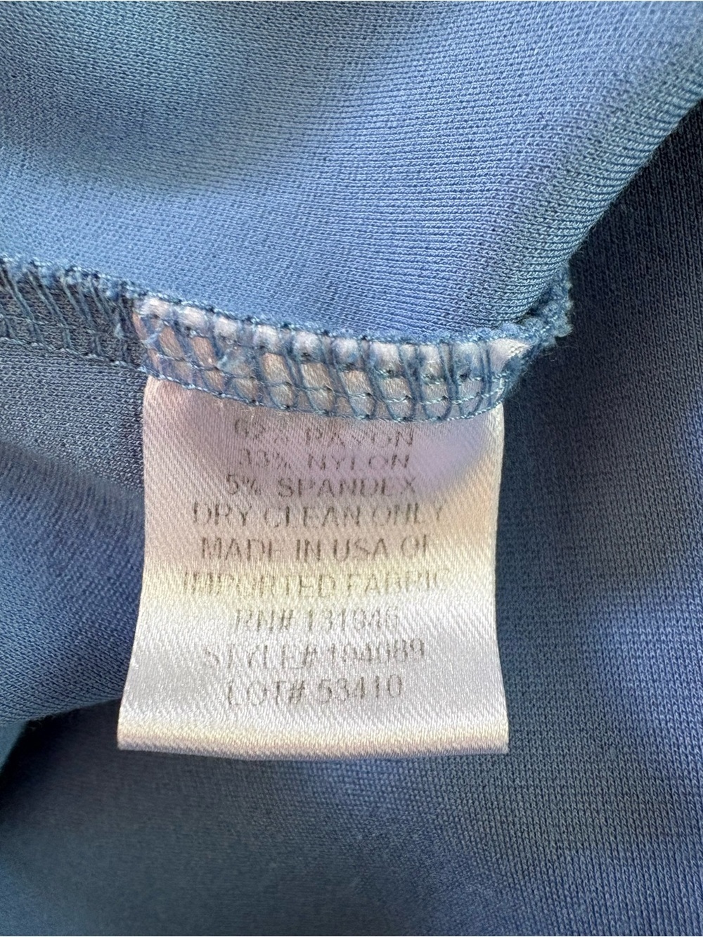 JUDE CONNALLY Avery Ruffle Neck Swing Dress Size Small Blue Coastal Preppy - Picture 8 of 8